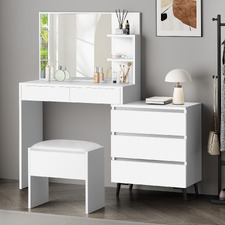 2 Piece Ophelia Dressing Table & Stool Set
