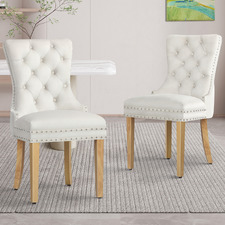 Dewin Tufted Velvet Dining Chairs (Set of 2)
