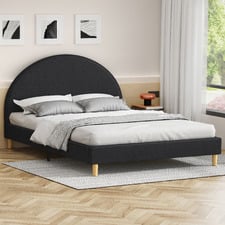 Charcoal Kenyatta Upholstered Bed Frame