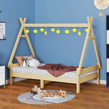Citali Pine Wood Teepee Single Bed Frame