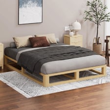 Berenice Pine Wood Bed Base