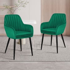 (Set of 2) Toren Velvet Dining Chairs