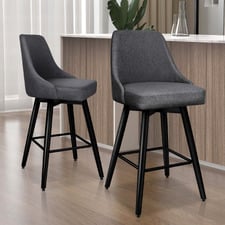 65cm Augusta Swivel Bar Stools (Set of 2)