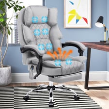 Rory Massage Executive Chair with Heated Fabric Seat
