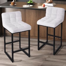 65cm Gunther Boucl&eacute; Counter Stools (Set of 2)