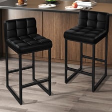 (Set of 2) 65cm Gunther Faux Leather Counter Stools