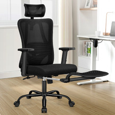 Ares High Back Office Chair with Footrest