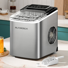 Silver 2.2L Stainless Steel Portable Ice Maker