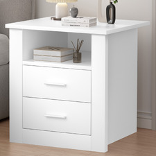 Manchester 2 Drawer Bedside Table