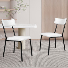 Sierra Teddy Velvet Dining Chairs (Set of 2)