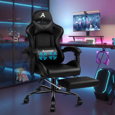 Darius Faux Leather Gaming Chair with Lumbar Massage