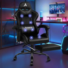 Aeruth Massage & Gaming Chair with Footrest