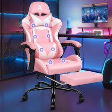 Aeruth Massage & Gaming Chair with Footrest