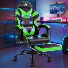 Aeruth Massage & Gaming Chair with Footrest