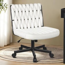 Eliska Boucle Swivel Home Office Chair