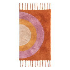 Over the Rainbow Apricot Cotton Rug