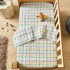 Green Playground Organic Cotton Cot Coverlet