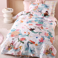 Ocean Magic Organic Cotton Percale Quilt Cover Set