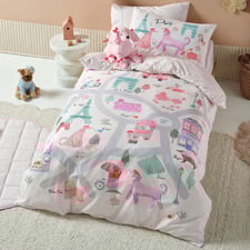 Petite Paris Cotton Percale Quilt Cover Set