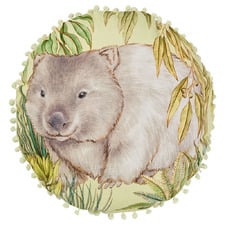 Linen House Kids William Wombat Cotton Slub Cushion