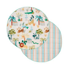 Linen House Kids Creatures Great & Small Reversible Play Mat