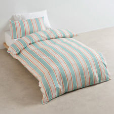 Linen House Kids Blue Sailor Stripe Quilt Cover Set