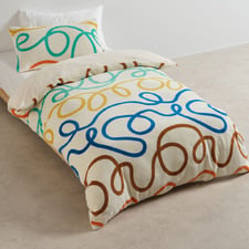 Linen House Kids Squiggle Quilt Cover Set