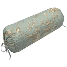 Lyon Teal Cotton Bolster Cushion