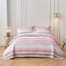 Sky Pink Cortland Cotton Coverlet Set