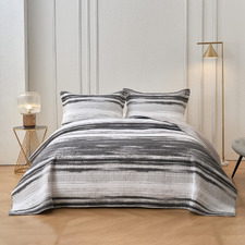 Stormy Grey Cortland Cotton Coverlet Set
