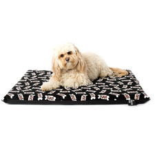 Black Hot Diggity Flat Dog Bed
