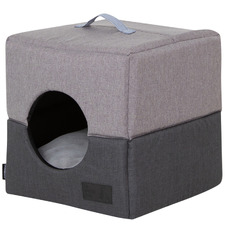 2-Tone Cube Cat Bed