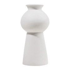 White Bianca Ceramic Vase