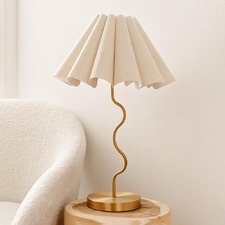 Cora Iron & Linen Table Lamp