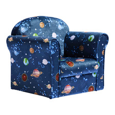 Kids' Space Velvet Armchair