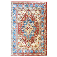 Red Ara Power-Loomed Rug