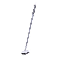 Grey & White Bathroom Floor Brush