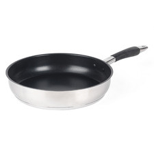 Salter Black & Silver 28cm Stainless Steel Fry Pan