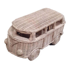 Poppy's Little Treasures Rattan Kombi Vehicle Toy Car