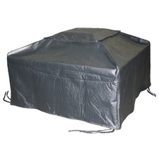 Grey Square Deluxe Fire Pit Cover