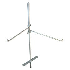 Stainless Steel Camping Pole with Hooks