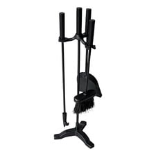 4 Piece Samuel Cast Iron Fireplace Tool Set