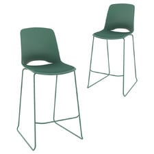 Nexus Upholstered Stackable Stools (Set of 2)