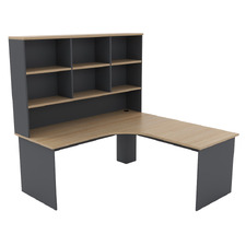 Richmond Slad End Workstation with Hutch