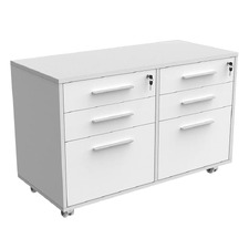 Reverie 6 Drawer Mobile Caddy Pedestal