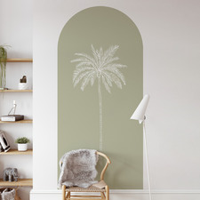 Sage Paradise Palm Reusable Archway Decal