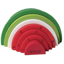 7 Piece Watermelon Silicone Stacking Teether Set