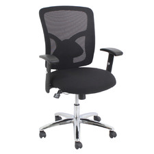 Black Fluent Mesh Back Office Chair
