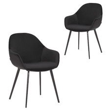 Benicio Velvet Dining Chairs (Set of 2)