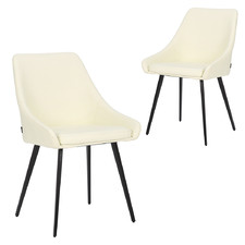 Shogun Faux Leather Dining Chairs (Set of 2)